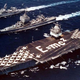 USS Enterprise sails alongside USS Long Beach (CGN 9), the world’s first nuclear-powered surface warship (US Navy)
